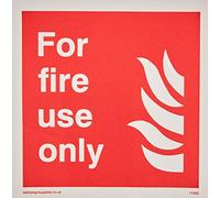Viking Signs Fv365-s85-v "pour panneau Fire utiliser uniquement", en vinyle/Autocollant, 85 mm H x 85 mm l