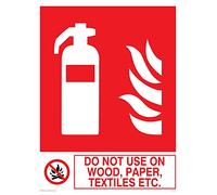Viking Signs FZ373-A5P-3M Panneau « Do Not Use On Wood Paper Textiles Etc », plastique, 3 mm rigide, 200 mm H x 150 mm l