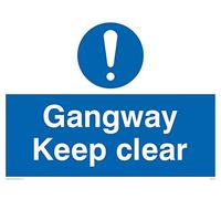 Viking Signs Ma234-a3l-ac "Passavant Keep Clear" Panneau, composites en aluminium, 300 mm H x 400 mm L