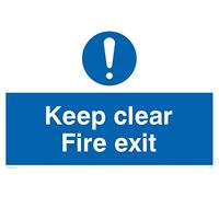 Viking Signs Ma457-a4l-3 m "Keep clair Panneau de sortie de secours", 3 mm Plastique rigide, 200 mm H x 300 mm L