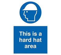 Viking Signs Mc523-a2p-v "c'est une zone de chantier" Sign, vinyle, 600 mm H x 400 mm L