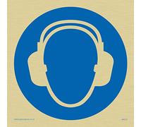 Viking Signs Mp273-s10-g protection auditive Symbole, rigide Plastique Doré, H 100 mm x 100 mm l