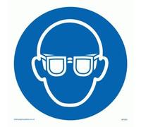 Viking Signs Mp283-s40-1 m protection des yeux Symbole, 1 mm Semi Rigide Plastique, 400 mm H x 400 mm L