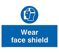 Viking Signs Mp288-a3l-1 m "Porter Face Shield" Panneau Plastique semi-rigide, 1 mm, 300 mm H x 400 mm L