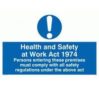 Viking Signs Mv299-a2l-3 m "Santé et sécurité travail Act 5 014 cm Sign, 3 mm Plastique rigide, 400 mm H x 600 mm L