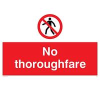 Viking Signs Pa29-a2l-v "No Thoroughfare" Sign, vinyle, 400 mm H x 600 mm L