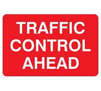 Viking Signs Pr557-a2l-1 m "Panneau de contrôle du trafic Ahead", plastique, 1 mm semi-rigide, 400 mm H x 600 mm L