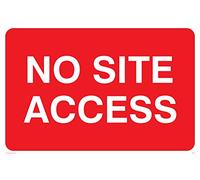 Viking Signs Pr558-a4l-1 m "No" Panneau d'accès aux Sites, plastique, 1 mm semi-rigide, 200 mm H x 300 mm L