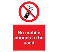 Viking Signs Pv5100-a6p-v "PAS DE téléphone portable Peut être utilisée" Sign, vinyle, 150 mm H x 100 mm l