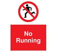 Viking Signs Pv5256-a5p-v "Running" interdit, vinyle, 200 mm H x 150 mm L