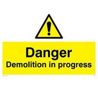 Viking Signs Wc478-a2l-3d "Danger en cours de démolition" Sign, 3 mm à double face en PVC rigide, 400 mm H x 600 mm L