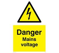 Viking Signs We89-a2p-v "Danger Tension secteur" Paysage des Signes, vinyle, 600 mm H x 400 mm L