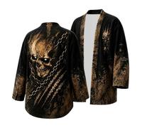 Viking sweat à capuche veste de mi-saison hommes Long cosplay costume | Celanisai Biker veste avec capuche 3D Gedruckt cool Mantel sweat veste sweat loisirsjacke Motorradjacke，beige