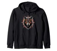 Viking Valhalla Celtic Fenrir Wolf Odin Rune Mythologie Nordique Sweat à Capuche