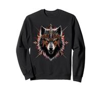 Viking Valhalla Celtic Fenrir Wolf Odin Rune Mythologie Nordique Sweatshirt