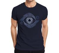 Viking Valknut Oeil Corbeau Noeud Mythologie nordique T-shirt homme, Navy, XXL