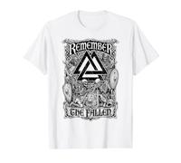 Viking Valknut : Souvenez-Vous des Guerriers squelettes tombés au Combat T-Shirt Graphique avec Valeur