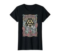 Viking Valknut : Souvenez-Vous des Guerriers squelettes tombés au Combat T-Shirt Graphique avec Valeur, Femme, Noir, XS