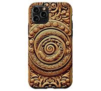 Viking Vegvisir Valhalla Norse Mythology Oseberg Style V2 Coque pour iPhone 11 Pro