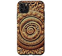 Viking Vegvisir Valhalla Norse Mythology Oseberg Style V2 Coque pour iPhone 11 Pro Max