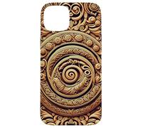 Viking Vegvisir Valhalla Norse Mythology Oseberg Style V2 Coque pour iPhone 15 Plus
