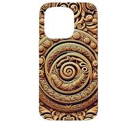 Viking Vegvisir Valhalla Norse Mythology Oseberg Style V2 Coque pour iPhone 15 Pro