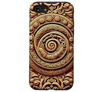Viking Vegvisir Valhalla Norse Mythology Oseberg Style V2 Coque pour iPhone SE (2020) / 7/8
