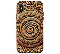 Viking Vegvisir Valhalla Norse Mythology Oseberg Style V2 Coque pour iPhone X/XS