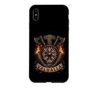 Viking Vegvisir Valhalla Norse Mythology - Urnes Style Fire Coque pour iPhone XS Max