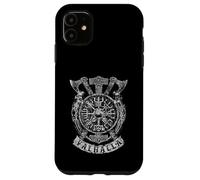Viking Vegvisir Valhalla Norse Mythology Viking Axe C2 Coque pour iPhone 11