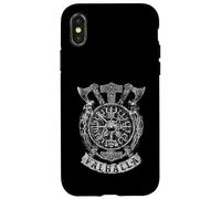 Viking Vegvisir Valhalla Norse Mythology Viking Axe C2 Coque pour iPhone X/XS
