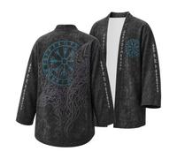 Viking veste en tricot cardigan hommes Mittellang sweat Biker | Celanisai Automne cardigan Umhänge Mittelalterliches cosplay costume veste de mi-saison légere loisirsjacke，khaki