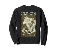 Viking Woman Strength Wolf Spirit Mythologie Nordique féminine Sweatshirt