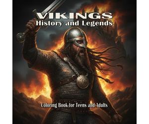 Vikings: History and Legends: Coloring book for teens and adults