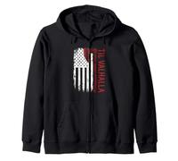 Vikings Lovers Norse Viking Axe American Flag Til Valhalla Sweat à Capuche