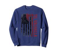 Vikings Lovers Norse Viking Axe American Flag Til Valhalla Sweatshirt