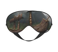 Vikings Masque de sommeil pour homme et femme 100 % occultant, sans pression sur les yeux, doux et respirant