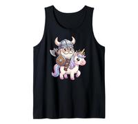 Vikings Mythe Nordique Viking chevauchant Une Licorne pour garçons et Filles Débardeur