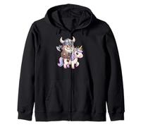 Vikings Mythe Nordique Viking chevauchant Une Licorne pour garçons et Filles Sweat à Capuche
