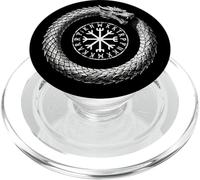 Vikings Mythe Norse Vegvisir Mystic Ouroboros PopSockets PopGrip pour MagSafe