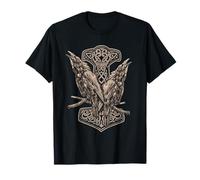 Vikings Odins Raven Huginn and Munnin Norse Mythology T-Shirt
