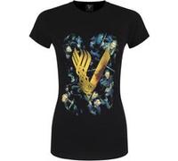 Vikings T-Shirt Fight Femme NoirS Noir G