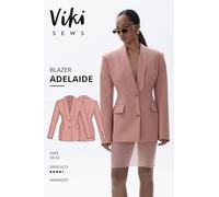 Vikisews Patron de couture en papier pour blazer Adélaïde Taille 36-50