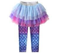 VIKITA Fille Sirène Leggings et Jupes Courtes Jupes Polyester Pantalons FS113 9-10ans