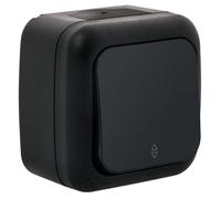 VIKO - Interrupteur Étanche Noir IP54 Résistant Poussière Humidité