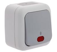 VIKO Va et vient à voyant étanche gris