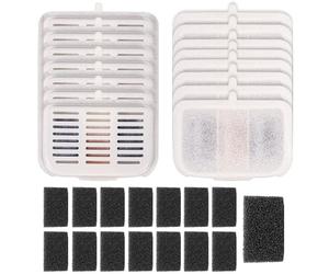 VIKOS Products Lot de 15 unités de filtration Rect pour PET-KIT compatible avec EVERSWEET MAX Filtre de rechange pour fontaine à eau automatique de 3 105,2 ml/3 L, filtres de rechange et filtres à