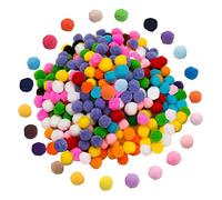 VIKSAUN 1000 pcs Pompoms 10 mm Petit Pompons, Pompoms Multicolore, Rondes Fils Enfant Artisanat pour Fournitures de Loisirs et Matériel de Bricolage Créatif (Multicolored)
