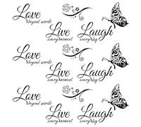 VIKSAUN 3 Pièces Autocollant Mural Stickers Muraux Motivants pour Décoration de Maison,Décoration Murale pour Salon pour Bricolage Décoration de Maison Chambre à Coucher Salon (3 Pièces)