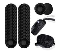 VIKSAUN 50 Pièces Protecteurs d'oreille Jetables, Hygiénique Couvre Oreillettes Jetables, Écouteurs Couvre, Protection de Coussinets d'oreille, Housses d'Écouteurs Extensibles en Tissu Non Tissé (50)